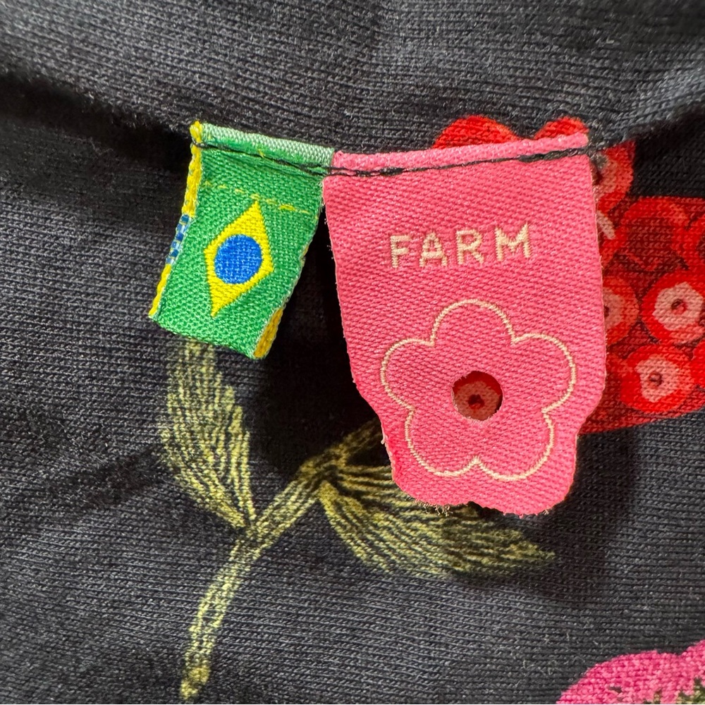 FARM Rio Lily's Garden Tank Summer Sun Mini Dress Floral Women's GG / XL - Picture 3 of 13